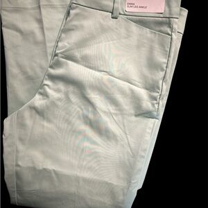Slim Leg Ankle Pants - color mint green Liz Claiborne new